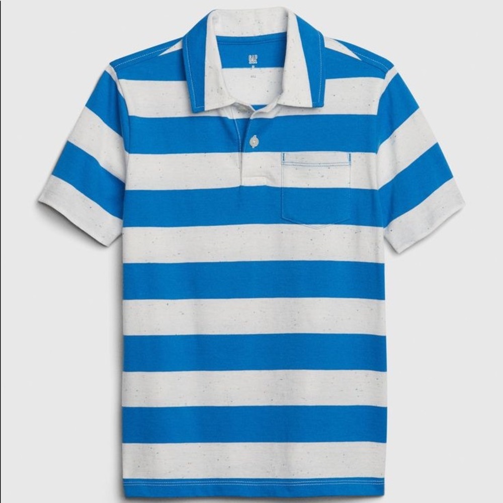 Gap Kids 100% Organic Cotton Stripe Polo Shirt